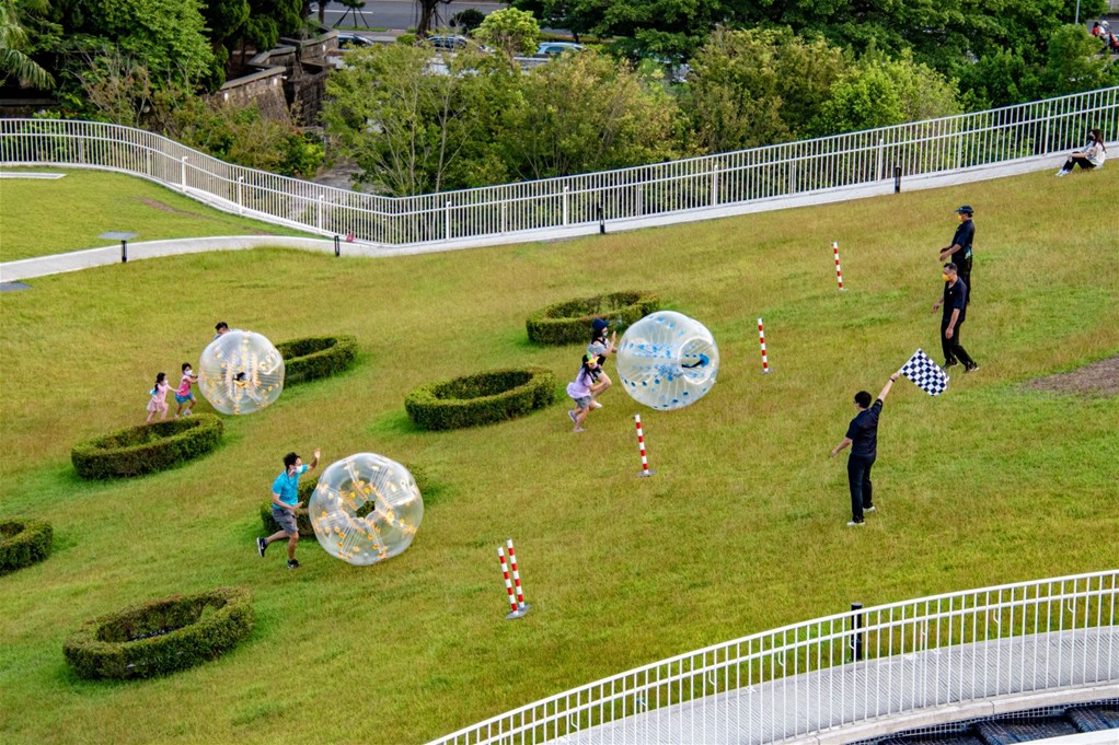 滬尾藝文休閒園區4/8日舉辦「2023 Kids草坡療癒派對」讓孩子在千坪草地上盡情運動奔跑